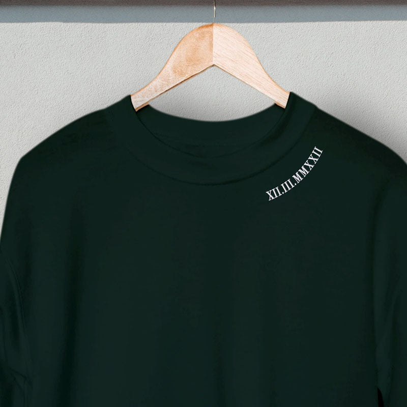 Sweat-shirt date personnalisé anniversaire-pour les couples