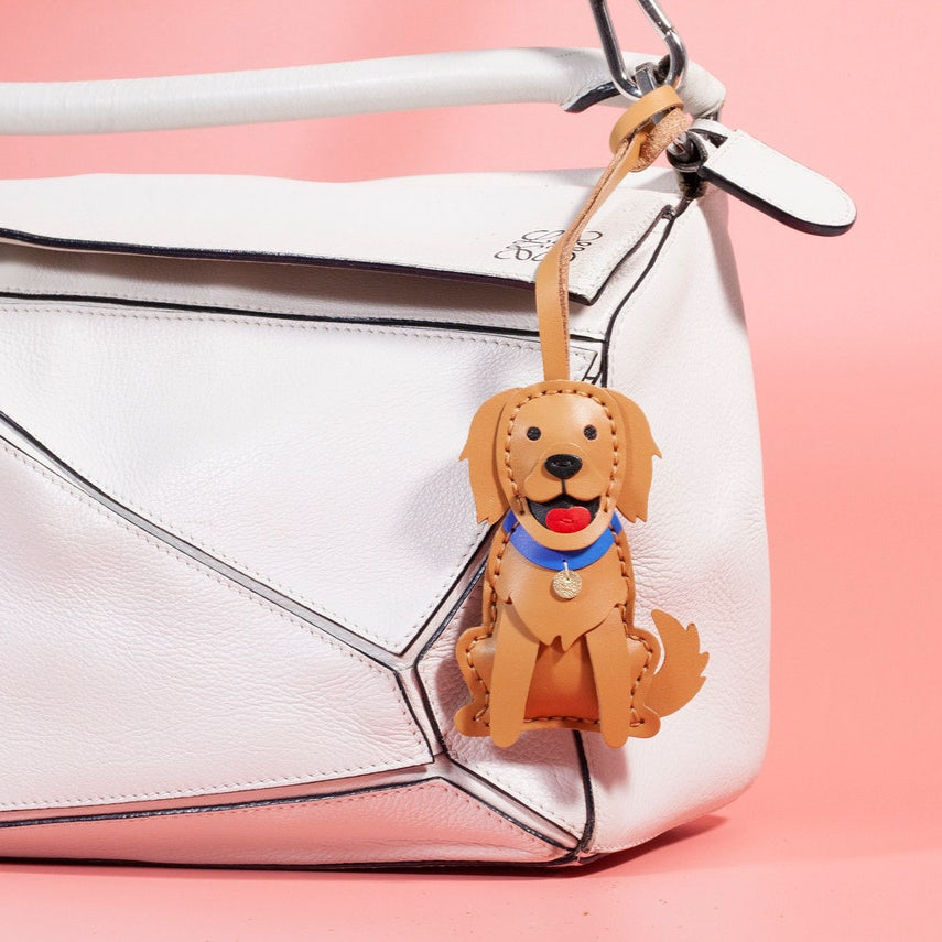 Porte-clés personnalisé en cuir avec portrait d'animal de compagnie, breloque de sac, cadeau commémoratif de Noël pour les amoureux des chiens et des chiens