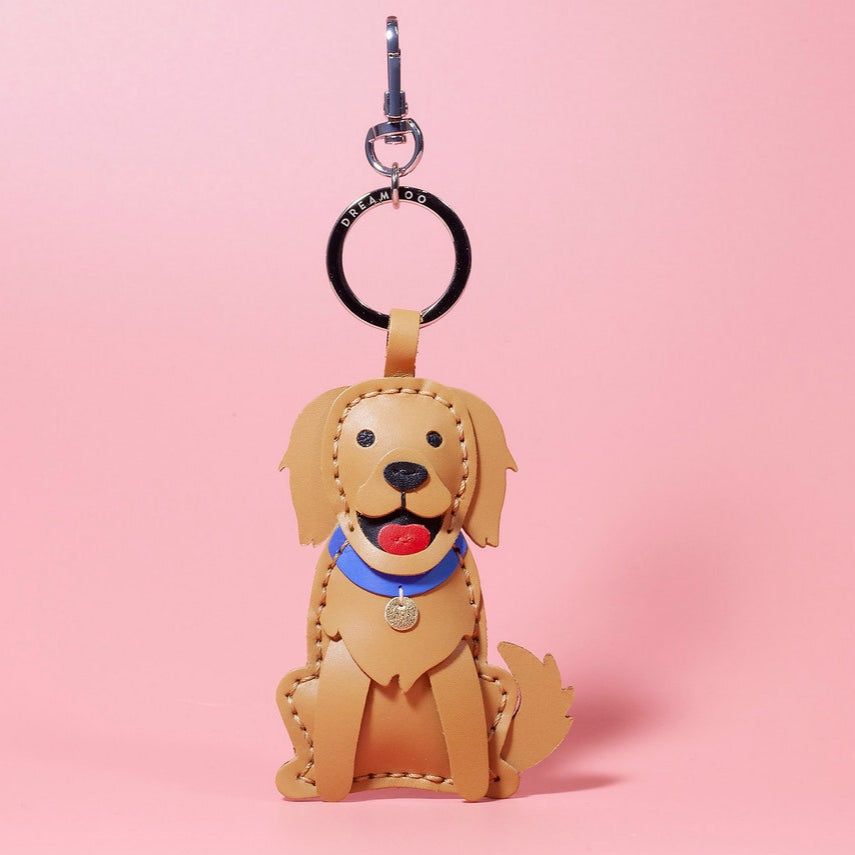 Porte-clés personnalisé en cuir avec portrait d'animal de compagnie, breloque de sac, cadeau commémoratif de Noël pour les amoureux des chiens et des chiens