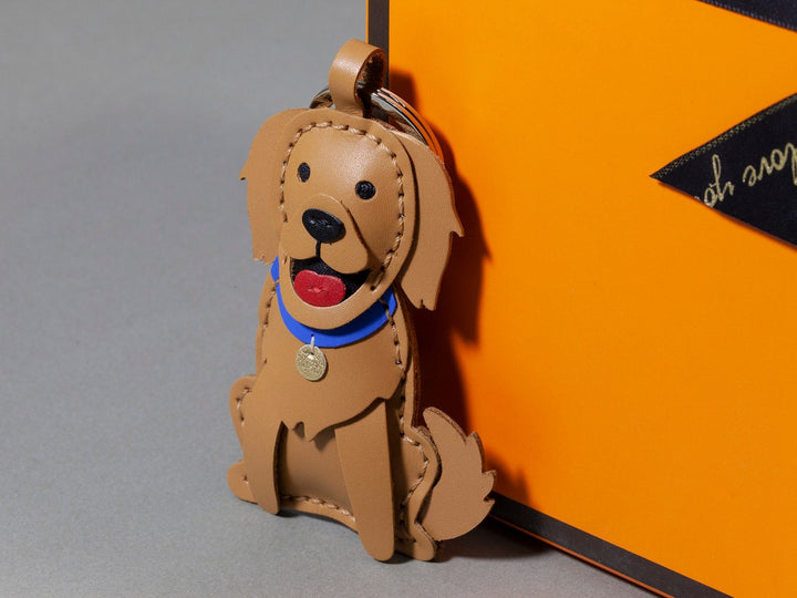 Porte-clés personnalisé en cuir avec portrait d'animal de compagnie, breloque de sac, cadeau commémoratif de Noël pour les amoureux des chiens et des chiens