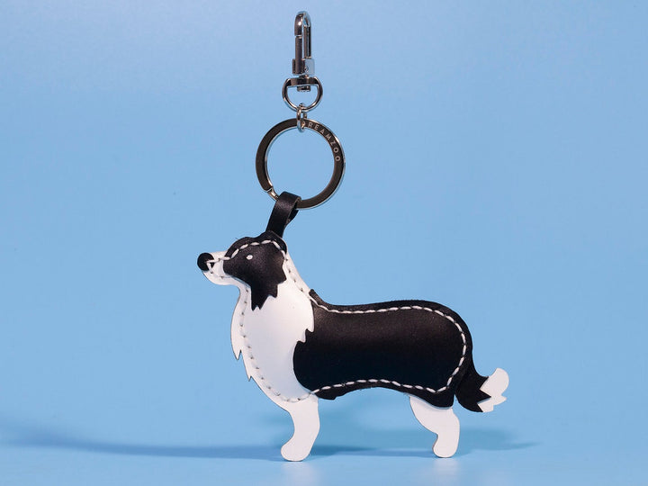 Porte-clés personnalisé en cuir avec portrait d'animal de compagnie, breloque de sac, cadeau commémoratif de Noël pour les amoureux des chiens et des chiens