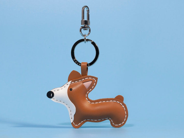 Porte-clés personnalisé en cuir avec portrait d'animal de compagnie, breloque de sac, cadeau commémoratif de Noël pour les amoureux des chiens et des chiens