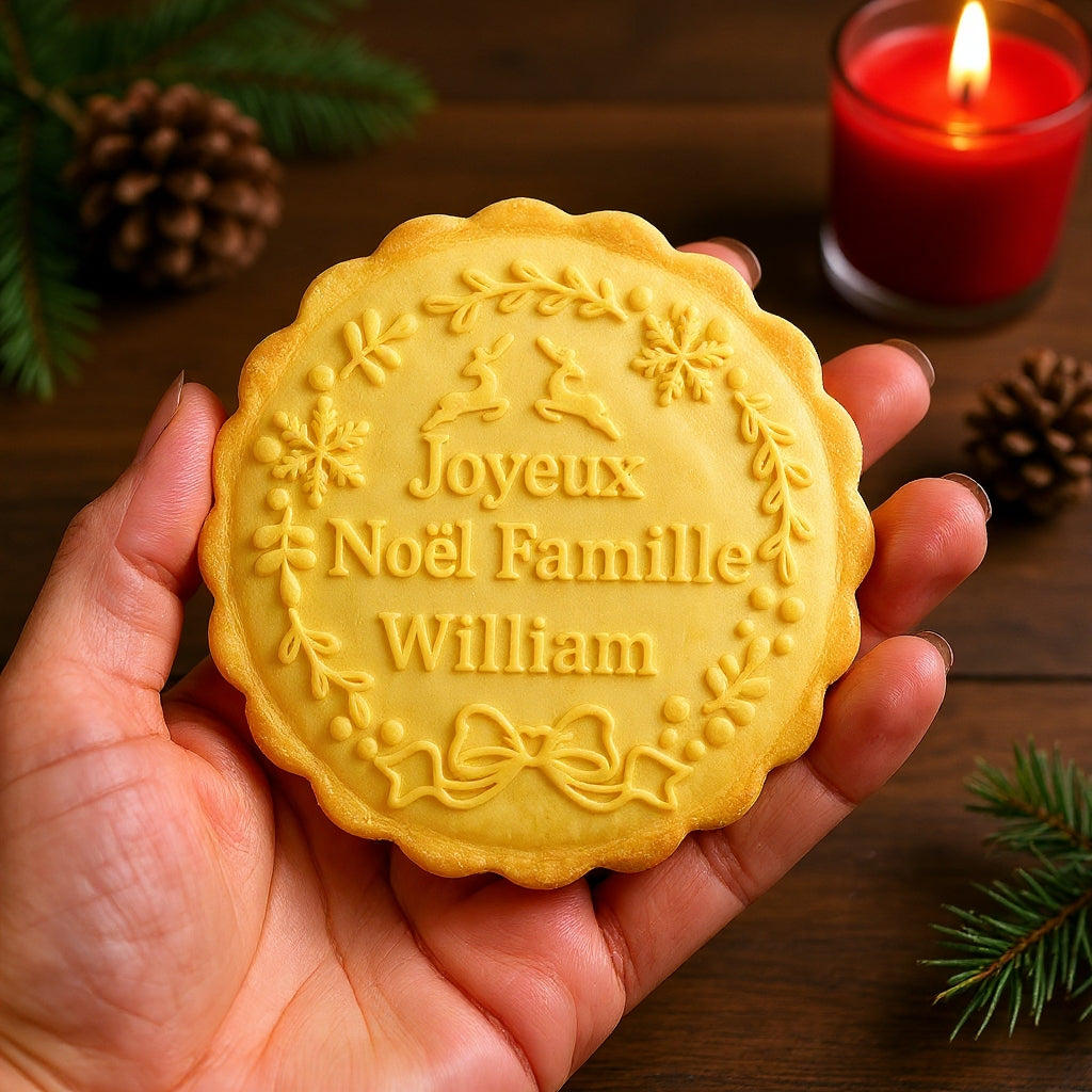 2025 Tampon à biscuits acrylique de Noël personnalisé