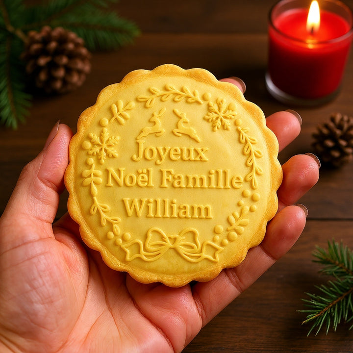 2025 Tampon à biscuits acrylique de Noël personnalisé