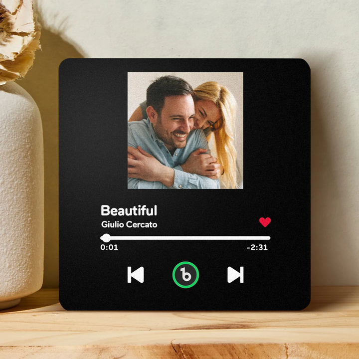 Aimants photo personnalisés pour réfrigérateur avec chansons