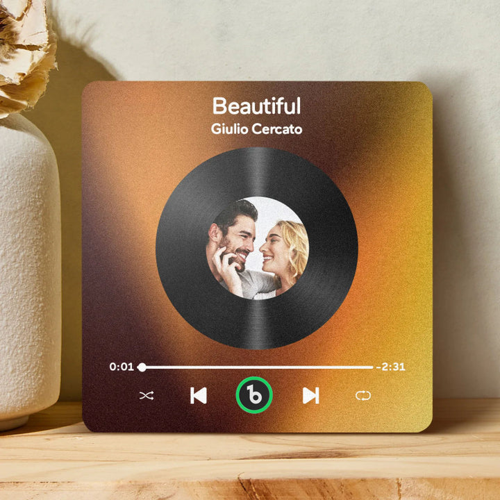 Aimants photo personnalisés pour réfrigérateur avec chansons