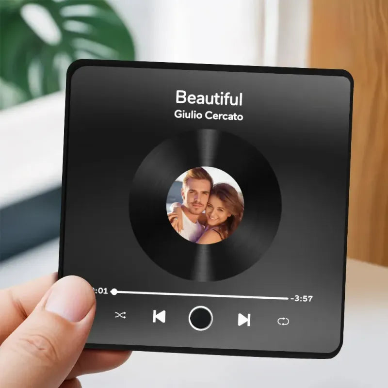 Aimants photo personnalisés pour réfrigérateur avec chansons
