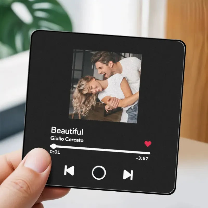 Aimants photo personnalisés pour réfrigérateur avec chansons