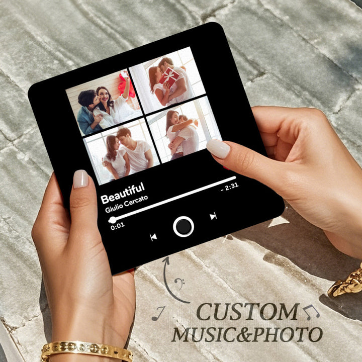 Aimants photo personnalisés pour réfrigérateur avec chansons