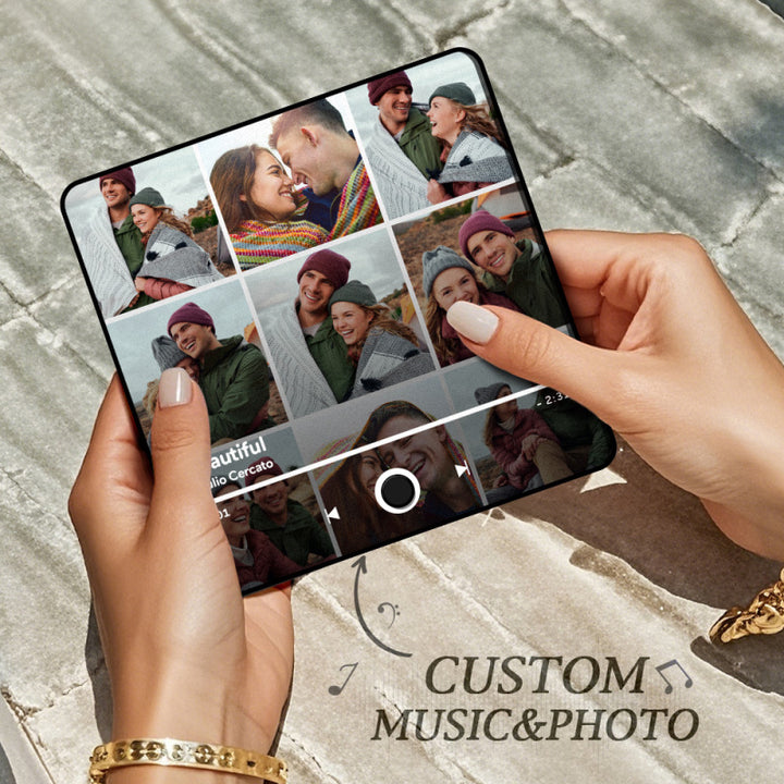 Aimants photo personnalisés pour réfrigérateur avec chansons