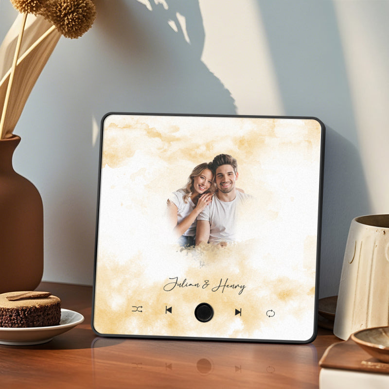 Aimants photo personnalisés pour réfrigérateur avec chansons
