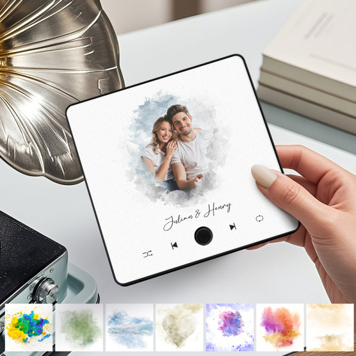 Aimants photo personnalisés pour réfrigérateur avec chansons