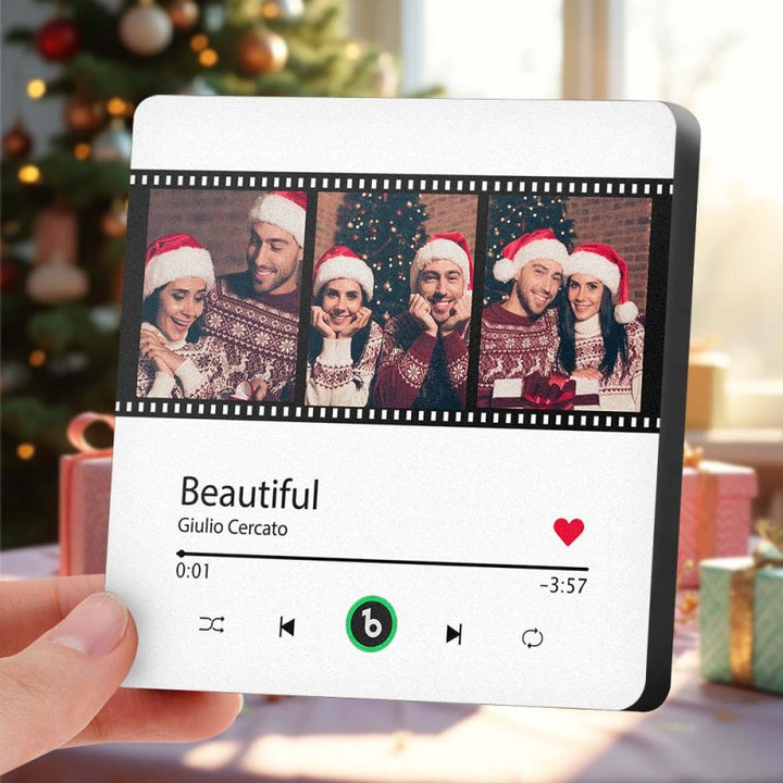 Aimants photo personnalisés pour réfrigérateur avec chansons