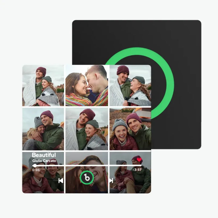 Aimants photo personnalisés pour réfrigérateur avec chansons