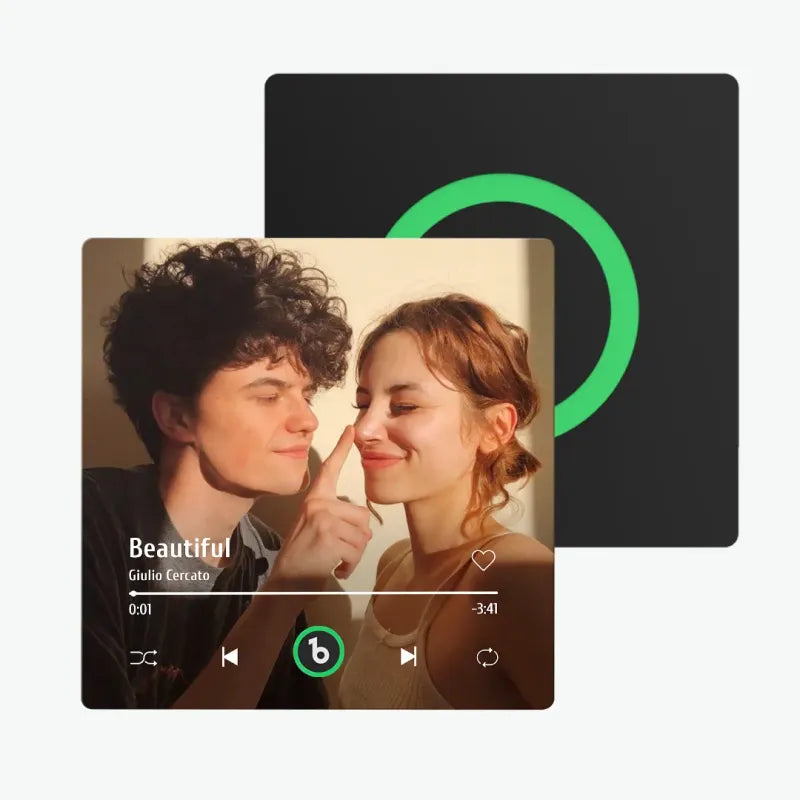 Aimants photo personnalisés pour réfrigérateur avec chansons