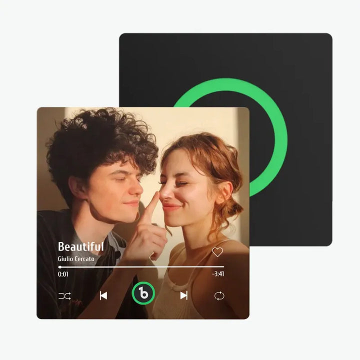 Aimants photo personnalisés pour réfrigérateur avec chansons