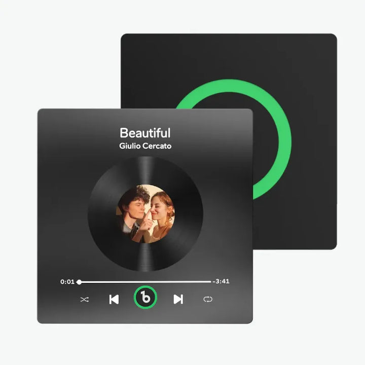 Aimants photo personnalisés pour réfrigérateur avec chansons