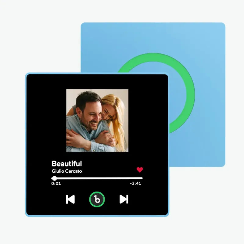 Aimants photo personnalisés pour réfrigérateur avec chansons