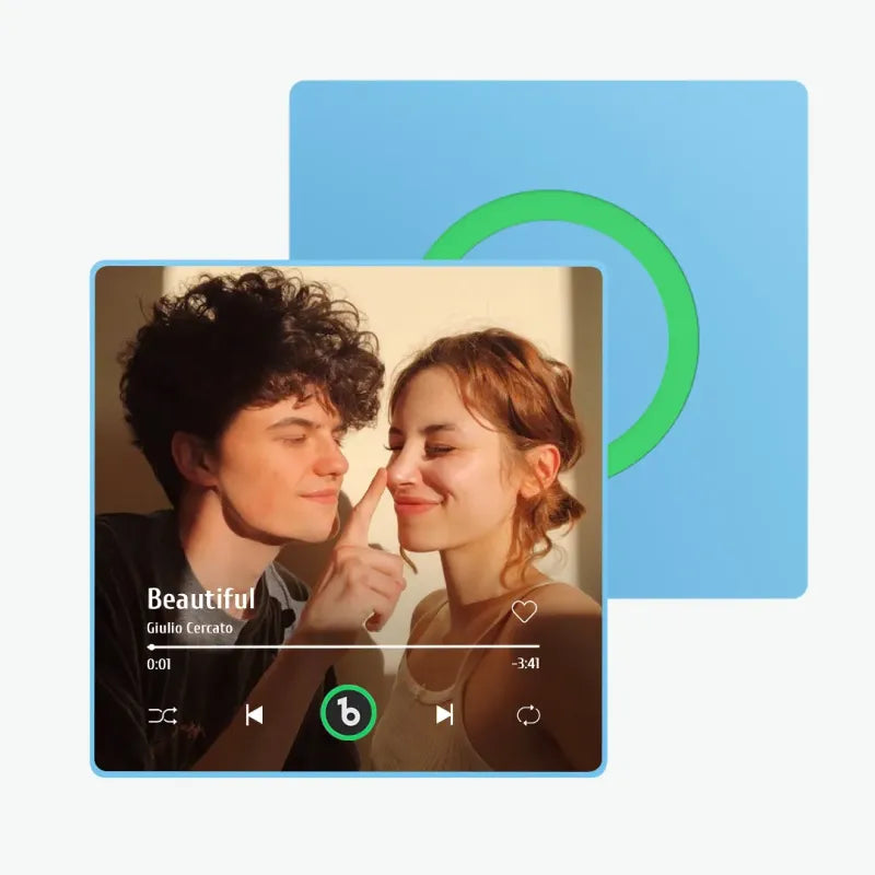 Aimants photo personnalisés pour réfrigérateur avec chansons
