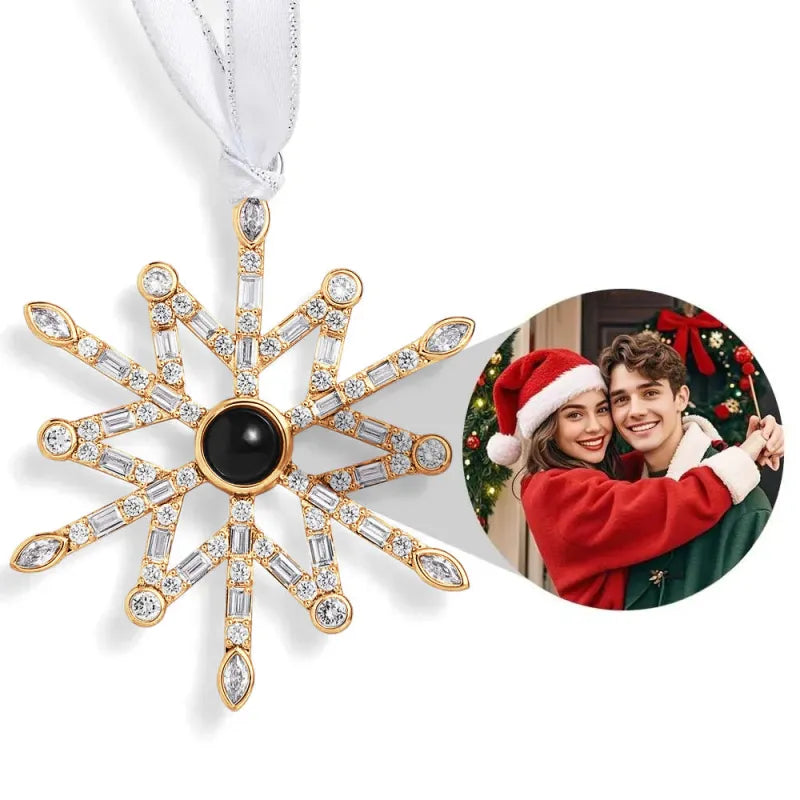 Ornement photo personnalisé Patte- Décorations de projection personnalisées - Cadeaux de Noël