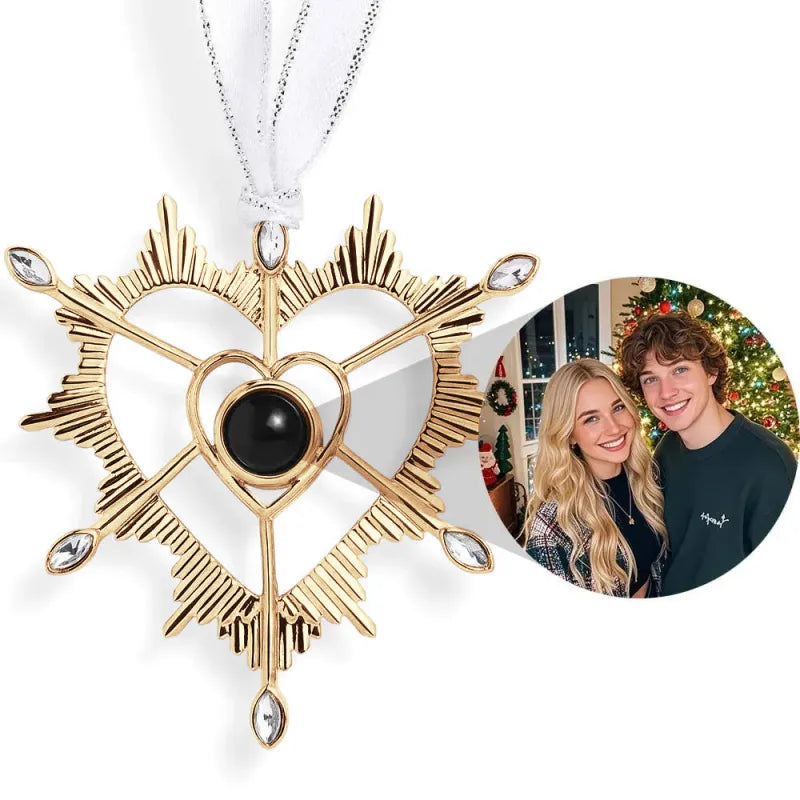 Ornement photo personnalisé Patte- Décorations de projection personnalisées - Cadeaux de Noël