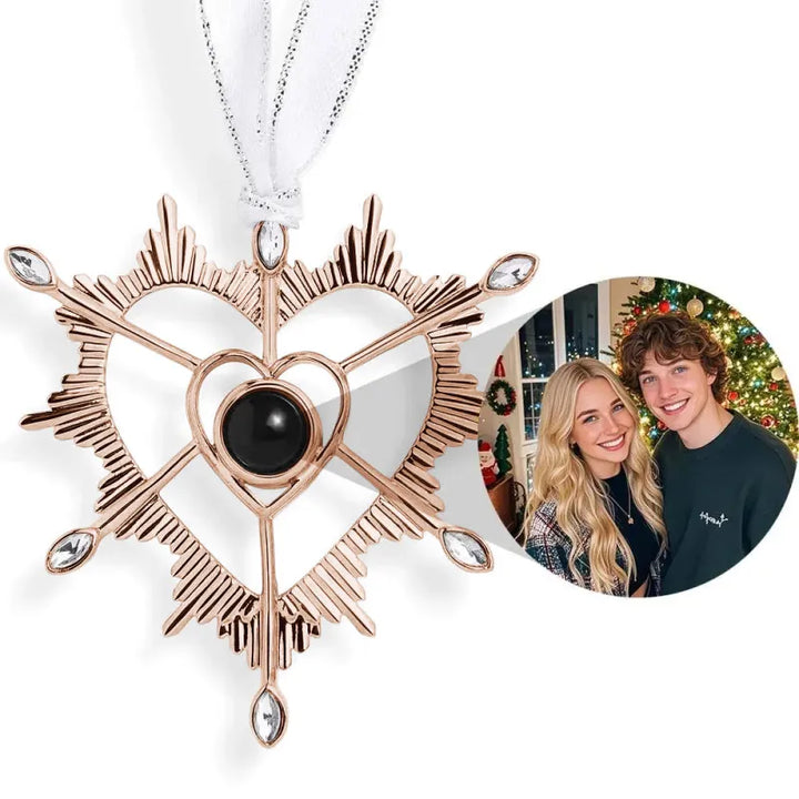 Ornement photo personnalisé Patte- Décorations de projection personnalisées - Cadeaux de Noël