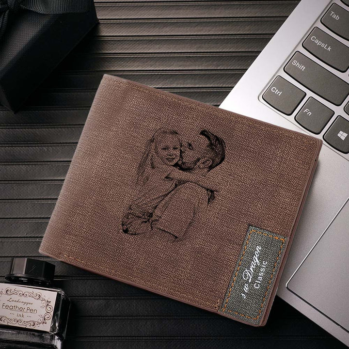 Portefeuille photo personnalisé avec calendrier pour lui