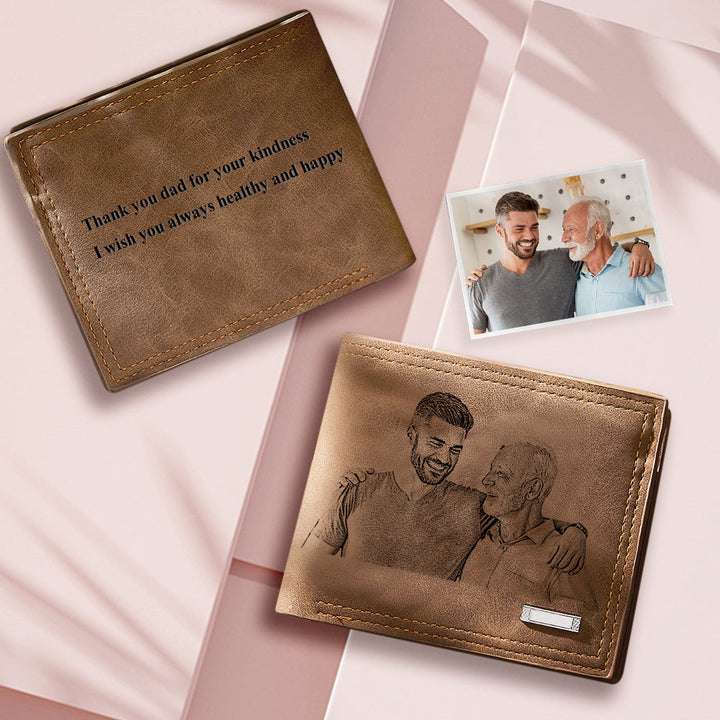 Portefeuille photo personnalisé  cadeaux commémoratifs pour hommes