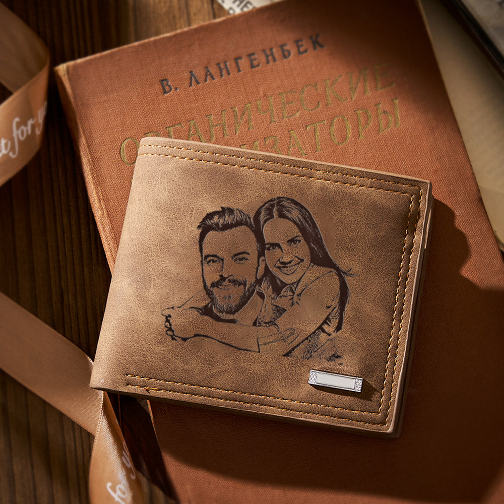 Portefeuille photo personnalisé  cadeaux commémoratifs pour hommes