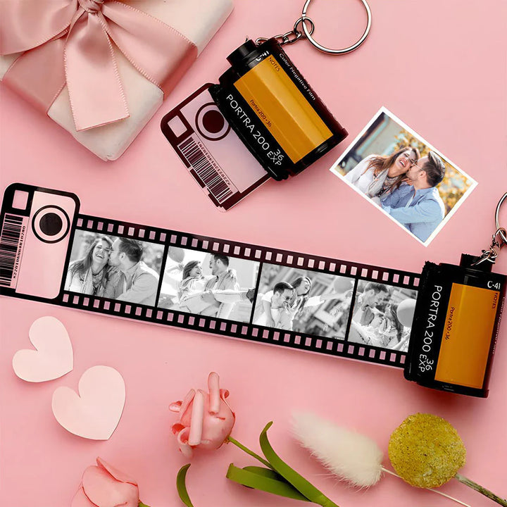 Porte-clés de film d'appareil photo rétro