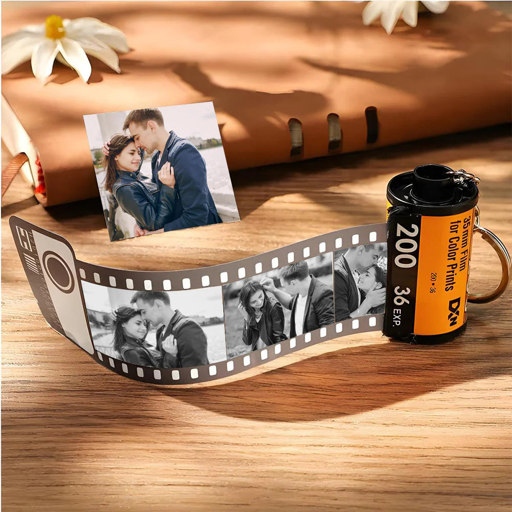 Porte-clés de film d'appareil photo rétro