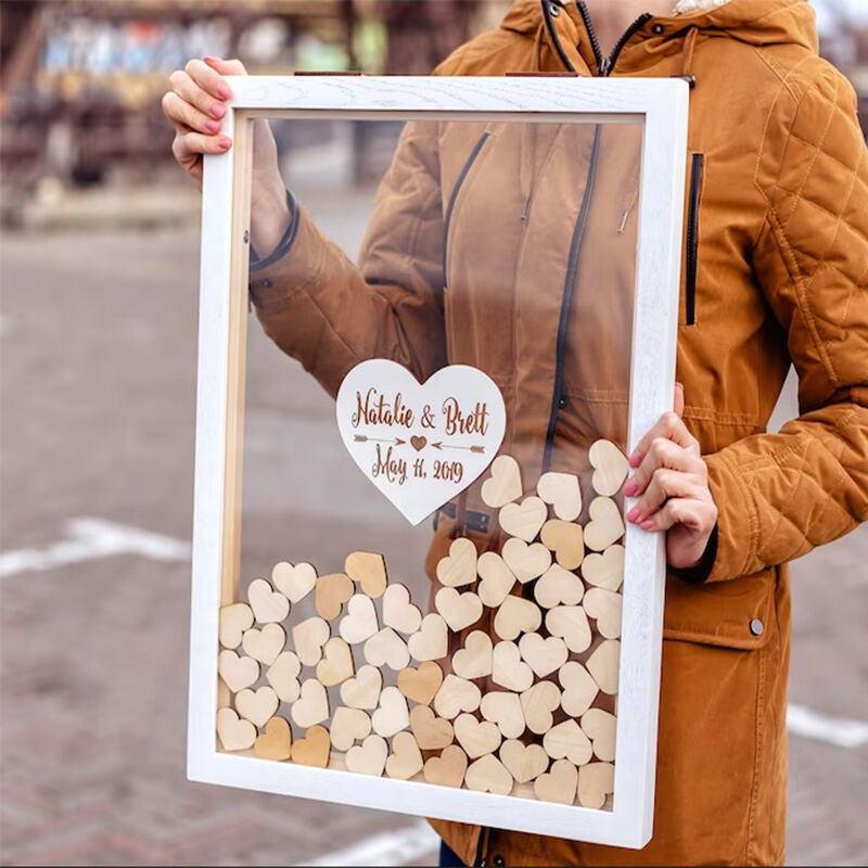Livre d'or personnalisé au nom du couple Cadeau de mariage