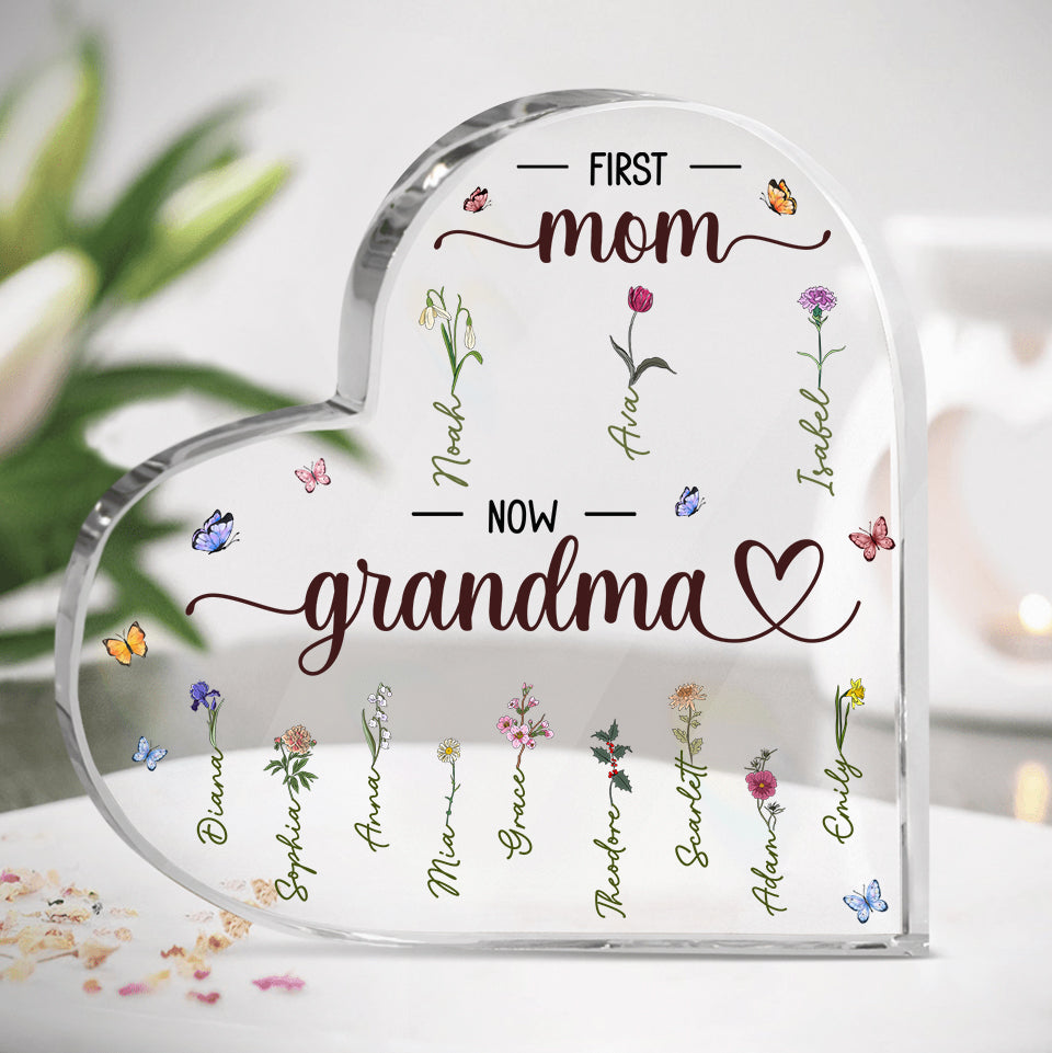De Maman à Mamie - Plaque Acrylique Personnalisée