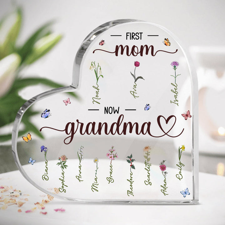 De Maman à Mamie - Plaque Acrylique Personnalisée