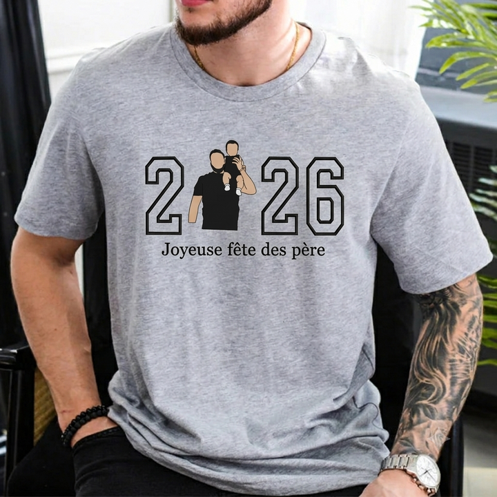 Sweat-shirt brodé Papa personnalisé – Cadeau pour les papas