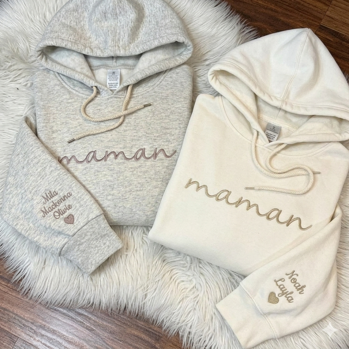 Sweatshirt Brodé pour maman- Cadeau Parfait pour la Fête des Mères