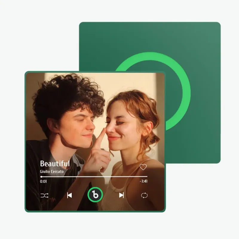 Aimants photo personnalisés pour réfrigérateur avec chansons