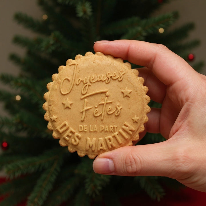 Tampon à biscuits acrylique de Noël personnalisé
