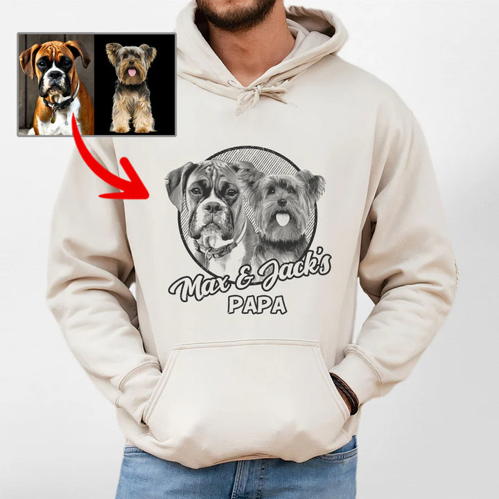 Sweat-shirts personnalisés avec portrait d'animaux de compagnie