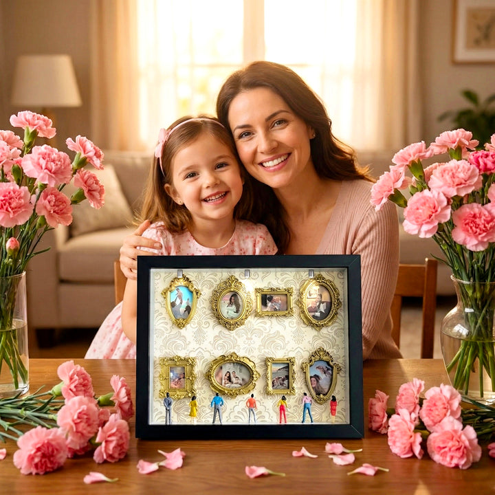 Cadre photo style musée - Cadeaux spéciaux pour maman/papa