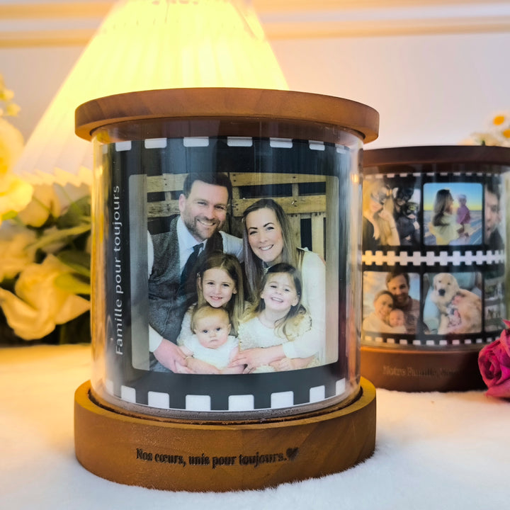 Veilleuse photo personnalisée avec texte, veilleuse musicale avec gravure pour maman