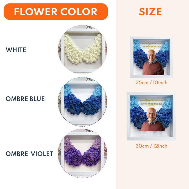 Cadeaux commémoratifs Vos ailes étaient prêtes - Boîte à fleurs photo personnalisée