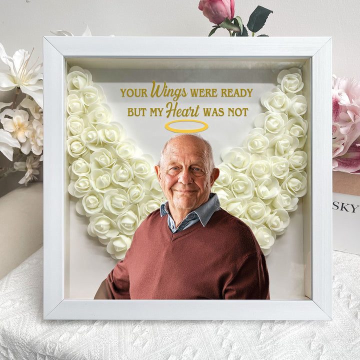 Cadeaux commémoratifs Vos ailes étaient prêtes - Boîte à fleurs photo personnalisée