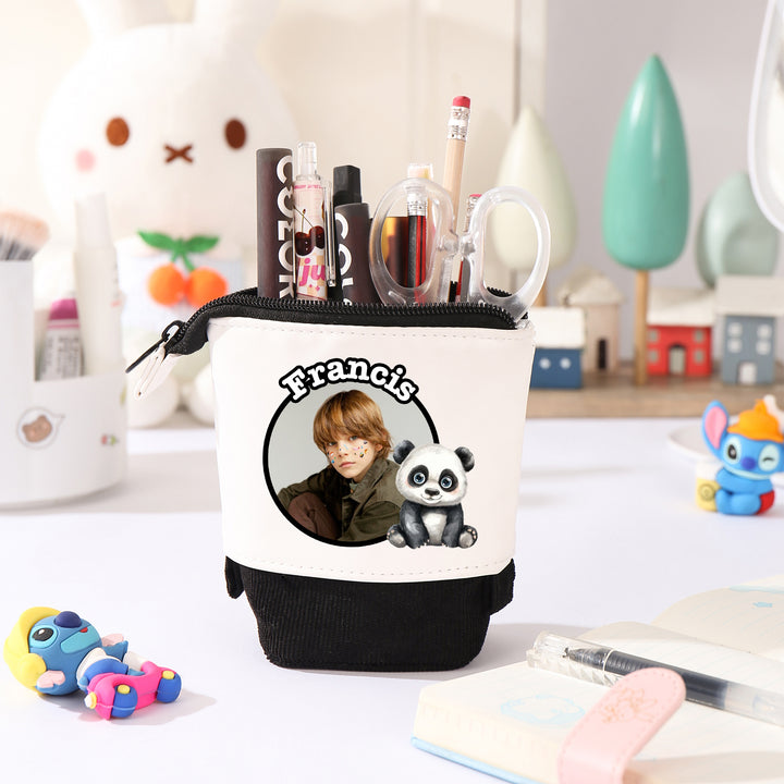 Trousse Personnalisée avec Photo et Prénom, Motif Animal au choix | Cadeaux Rentrée Scolaire