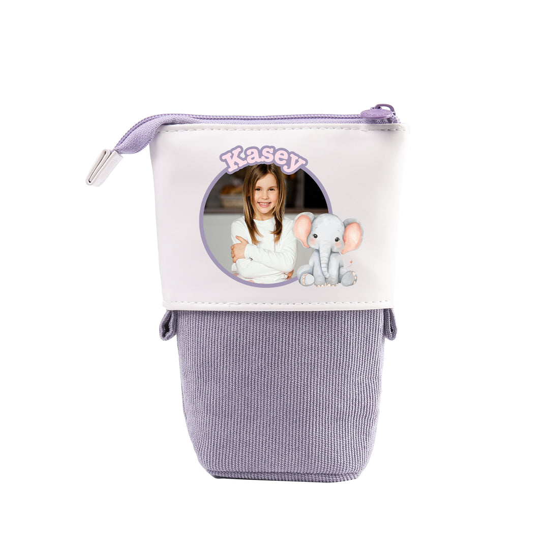 Trousse Personnalisée avec Photo et Prénom, Motif Animal au choix | Cadeaux Rentrée Scolaire
