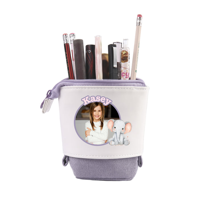 Trousse Personnalisée avec Photo et Prénom, Motif Animal au choix | Cadeaux Rentrée Scolaire