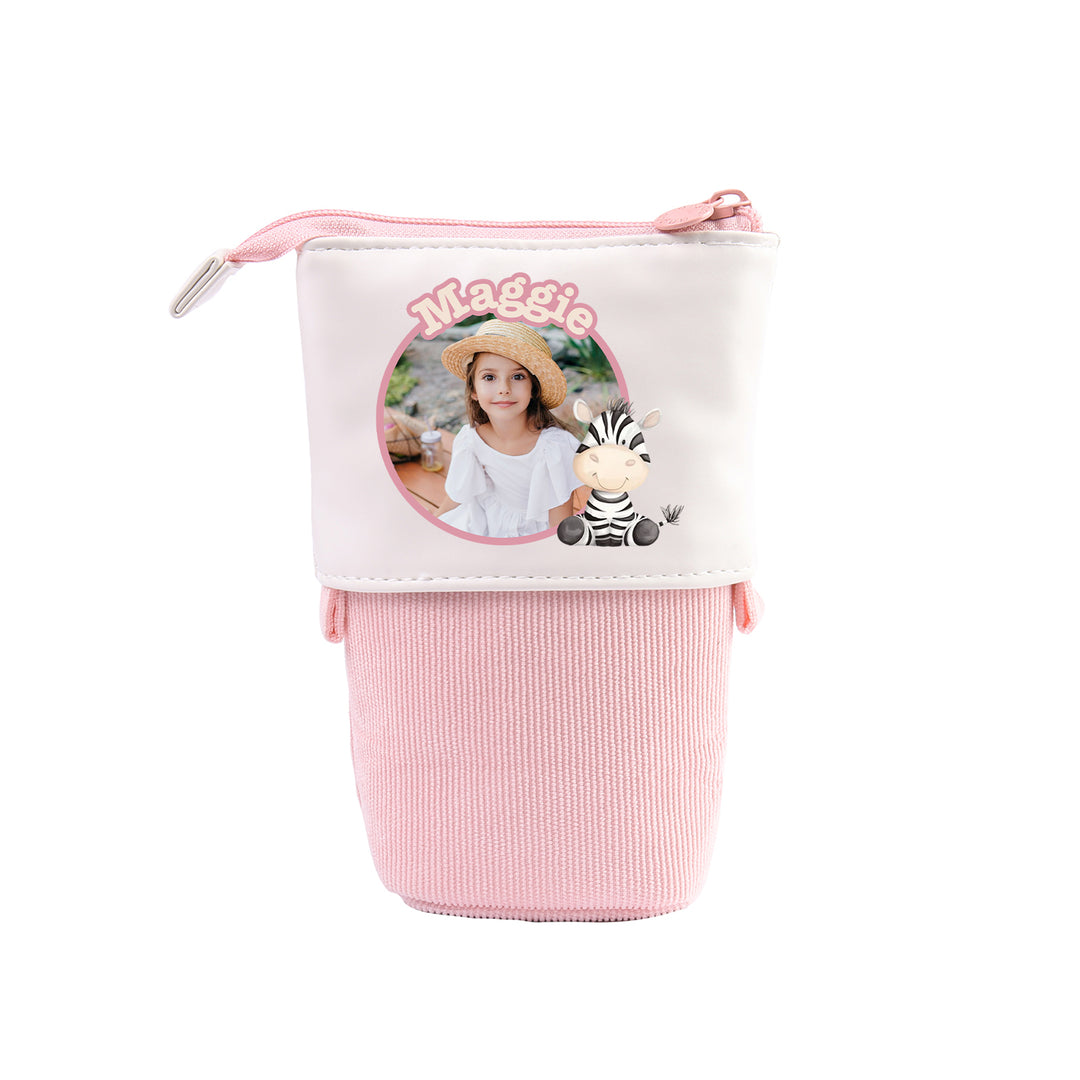 Trousse Personnalisée avec Photo et Prénom, Motif Animal au choix | Cadeaux Rentrée Scolaire