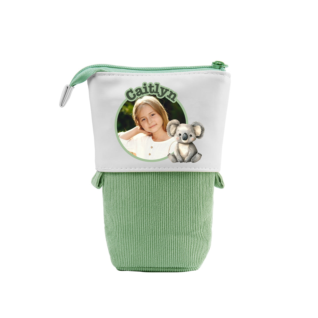 Trousse Personnalisée avec Photo et Prénom, Motif Animal au choix | Cadeaux Rentrée Scolaire