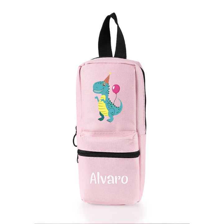 Trousse Personnalisable avec 1 Nom et Motif au Choix – Cadeau rentrée scolaire pour Enfants, 4 Couleurs