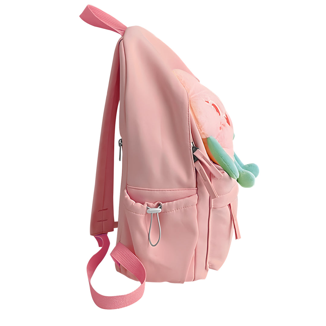Sac à dos Enfant avec étoile Peluche, Personnalisable avec 1 Prénom et Choix de Couleur du Nom